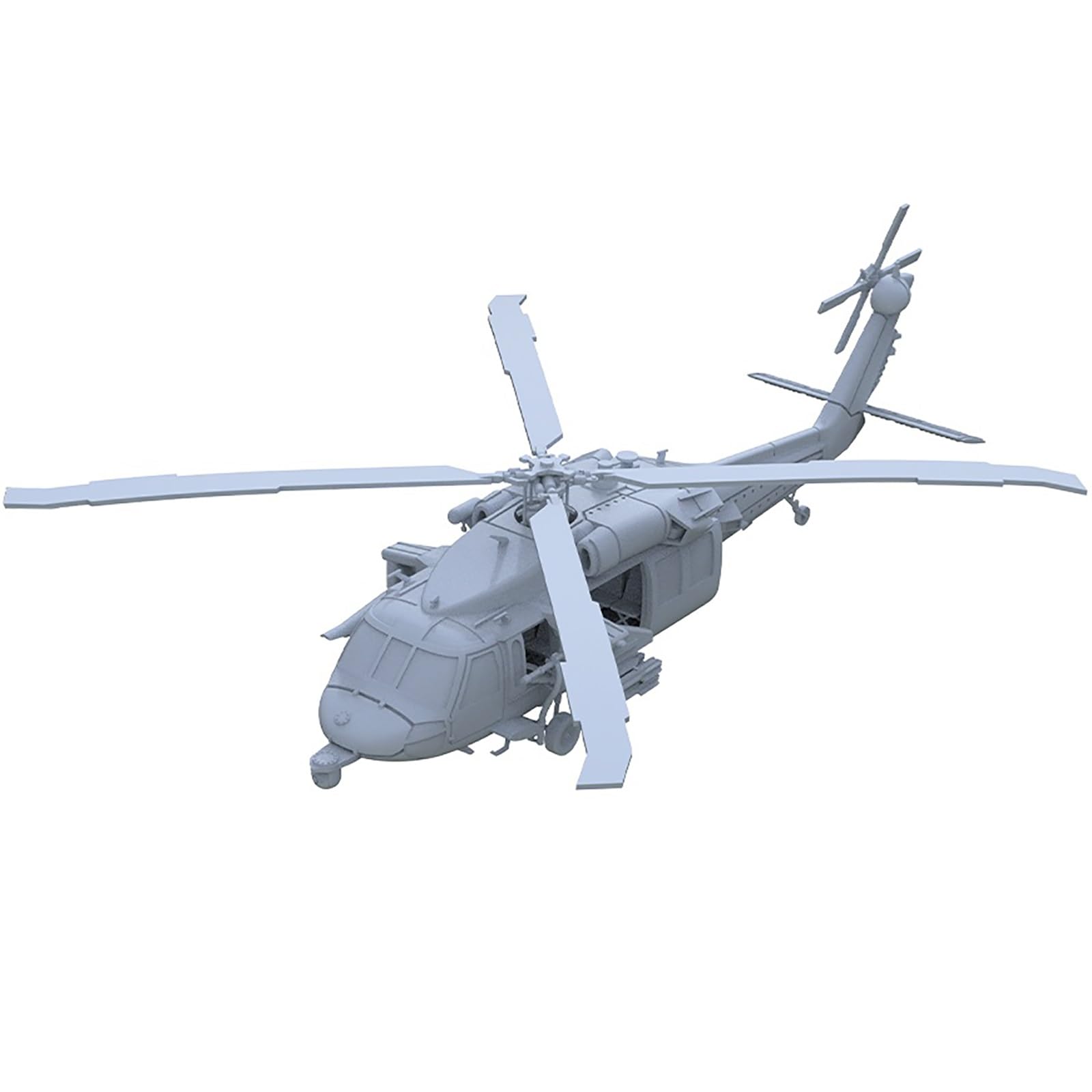 2PCS 3D Military Model 1/200 Scale US Navy MH-60 Seahawk Naval Helicopter Uncolored Resin Model DIY Miniature Mould Collection