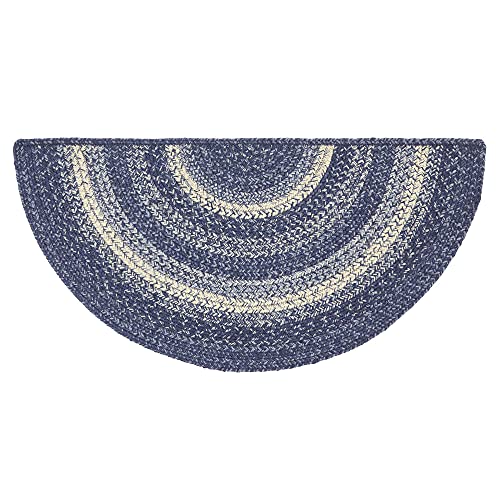 Tapete semicírculo azul 16.5x33 pulgadas VHC Brands