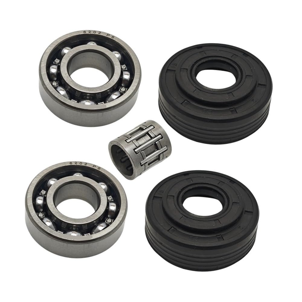 Kit de cojinetes de cigüeñal con retenes de Aceite for motosierras 340, 345, 350 y 2145. Herramienta de Repuesto.
