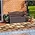 Patiolife 70 Gallon Outdoor Storage Bench, with Deck Box Organization and Waterproof Resin, Durable Outdoor Seating and Storage Box, Perfect to Store Garden Tools and Pool Toys, Brown