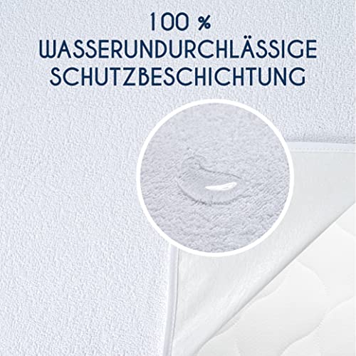 Dreamzie Matratzenschoner 160x200 wasserdichte Matratzenauflage und Oeko-TEX Zertifiziert Atmungsaktive 3
