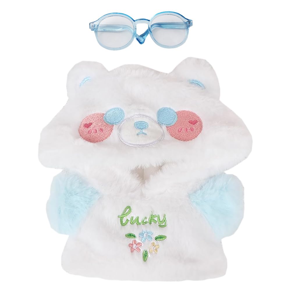 Niannyyhouse Set De Vêtements Pour Poupée 20 Cm – T-shirt + Jean + Lunettes + Sac à Dos – Tenue Complète