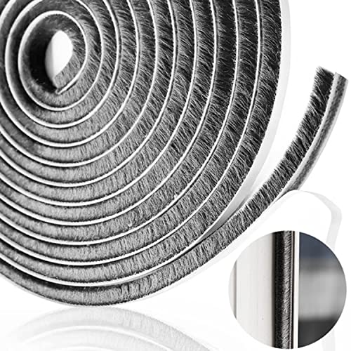 LANRCYO 32.8 FT Self Adhesive Seal Strip Weatherstrip for Window,Door,Wardrobe,Door Seal Strip Window Seal Door Frame Insulation(0.35" 0.6")