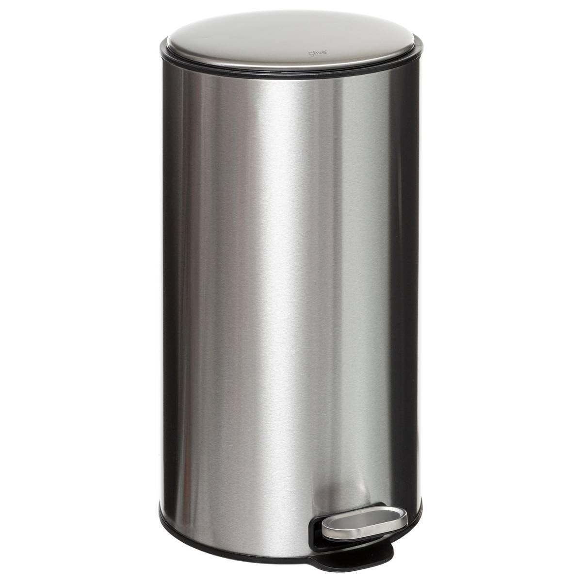 5five - poubelle métal 30l delta inox