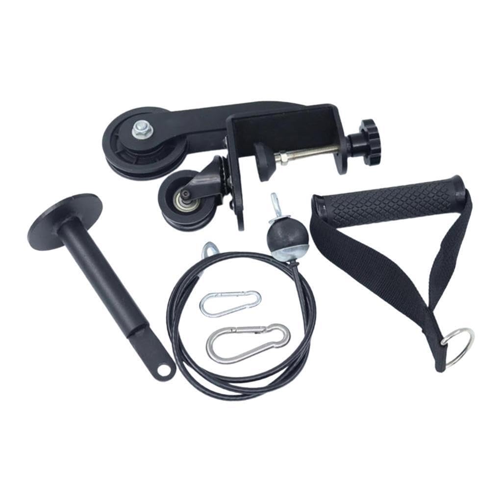 Sangle de bras de fer et poulie de musculation, accessoires pour un équipement de fitness polyvalent à domicile : musculation des biceps, entraînement des -bras, etc.