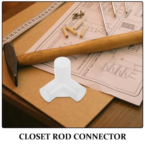 Conector para Armario de Plástico 22mm de T de 3 Vías Unión de Repuesto 20 Piezas 4