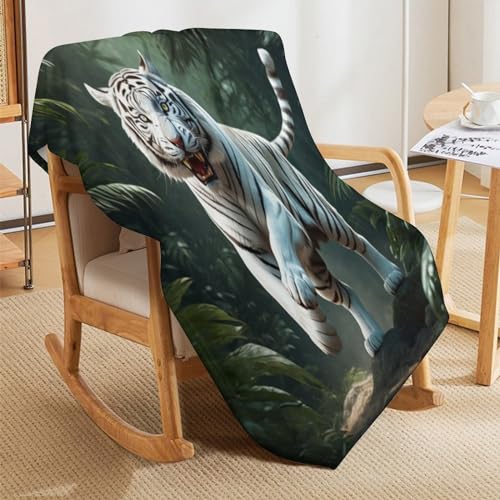 Couverture tigre de canapé pour vos soirées cocooning et lecture - 8