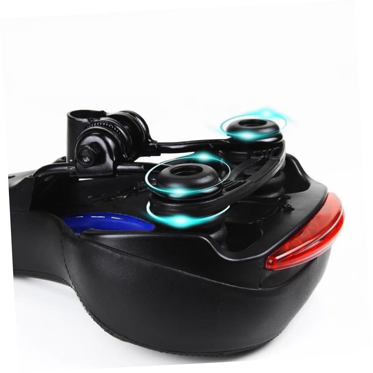 Selle De Vélo VTT avec Coussin Creux Confortable Et Lumière Intégrée Assise Amortissante pour Siège Extérieur Coussin Siège Vélo Noir