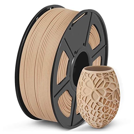 SUNLU Real Wood Fiber PLA Filament, Neatly Wound 1.75mm PLA for FDM 3D Printers, 1kg Spool (2.2lbs), Woody Scent