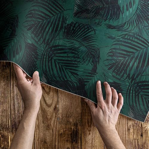 Tapis d'extérieur rectangle feuilles tropicales 60x90 cm en PVC - 5