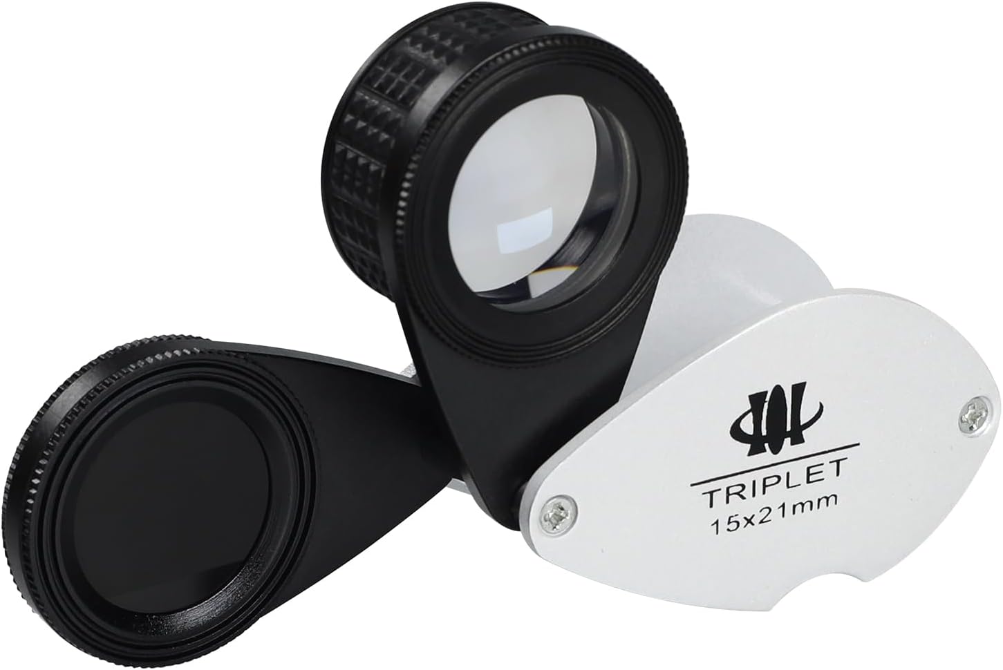 Jewelers Loupe Magnifier, Foldable Jewelry Loupe 15x Magnification with Chelsea/Jadeite Filter Gemstone for Gems, Emerald, Green Stones, Stamp, Diamond