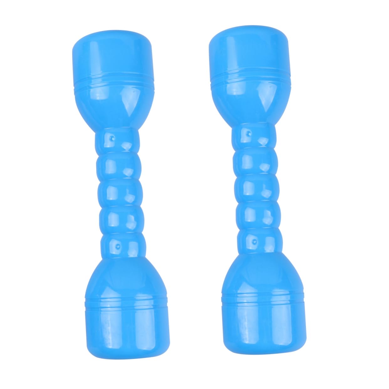 Hemoton 1pair Ergonomic Plastic Dumbbells for Boys and Girls Indoor Exercise Barbells for Hand-eye Coordination for Kindergarten Play