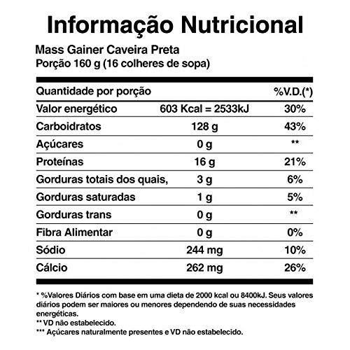 Mass Gainer - 3000G Banana - Black Skull, Black Skull