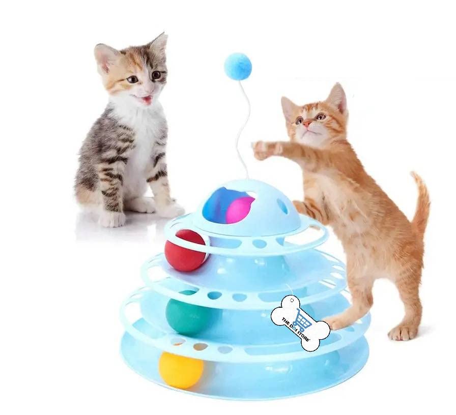 COZY PUPPIES Cat Roller Toy Towers Tracks Roller for Indoor Cats with 4 Colorful Balls Interactive Multiple Kitten Fun Exercise Puzzle Toys Cat Teaser Stick- 1 Piece (Color May Vary) (B0BWTMPJPB) Amazon Price History, Amazon Price Tracker
