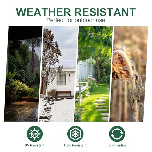 Cintas de sujeción verdes para cables, 6 pulgadas, paquete de 1000 unidades, resistentes a los rayos UV, tensión de rotura de 25 libras, para jardinería, luces navideñas y organización de cables, marca Yakobela miniatura 4