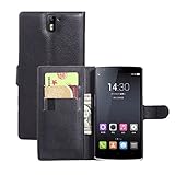 Wallet Case for OnePlus One, Turpro PU Leather Flip Cover Wallet Case with Stand and Card Holders for One Plus One (Black)