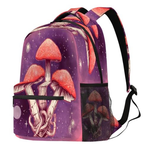 Sac à dos champignon mignon pour ordinateur portable et randonnée décontractée