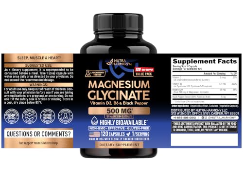 NutraHarmony Magnesium Glycinate Capsules