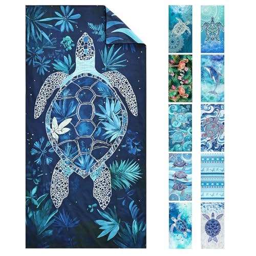 Joyoldelf Mikrofaser Strandtuch - 180 x 90cm Groß Sandfrei Schnelltrocknend & Leicht Strandhandtuch, Ideal für Frauen und Männer am Strand, Schwimmbad oder im Urlaub