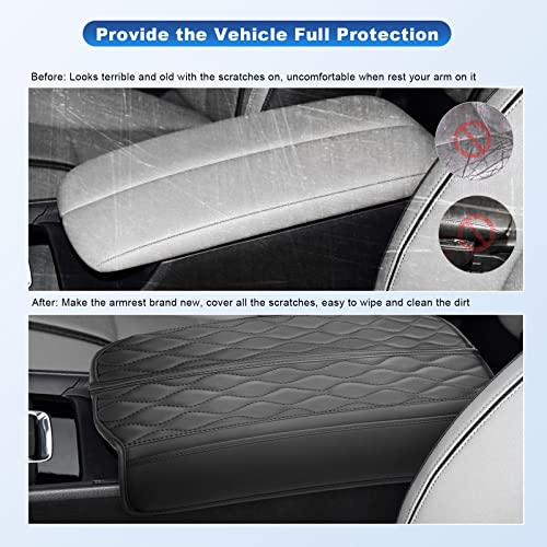 Image of CDEFG for 2023 2024 2025 2026 Mazda CX-50 Center Console Cover | for 2023-2026 Mazda CX50 Accessories Armrest Cover Center Console Protector Arm Rest Pad Leather