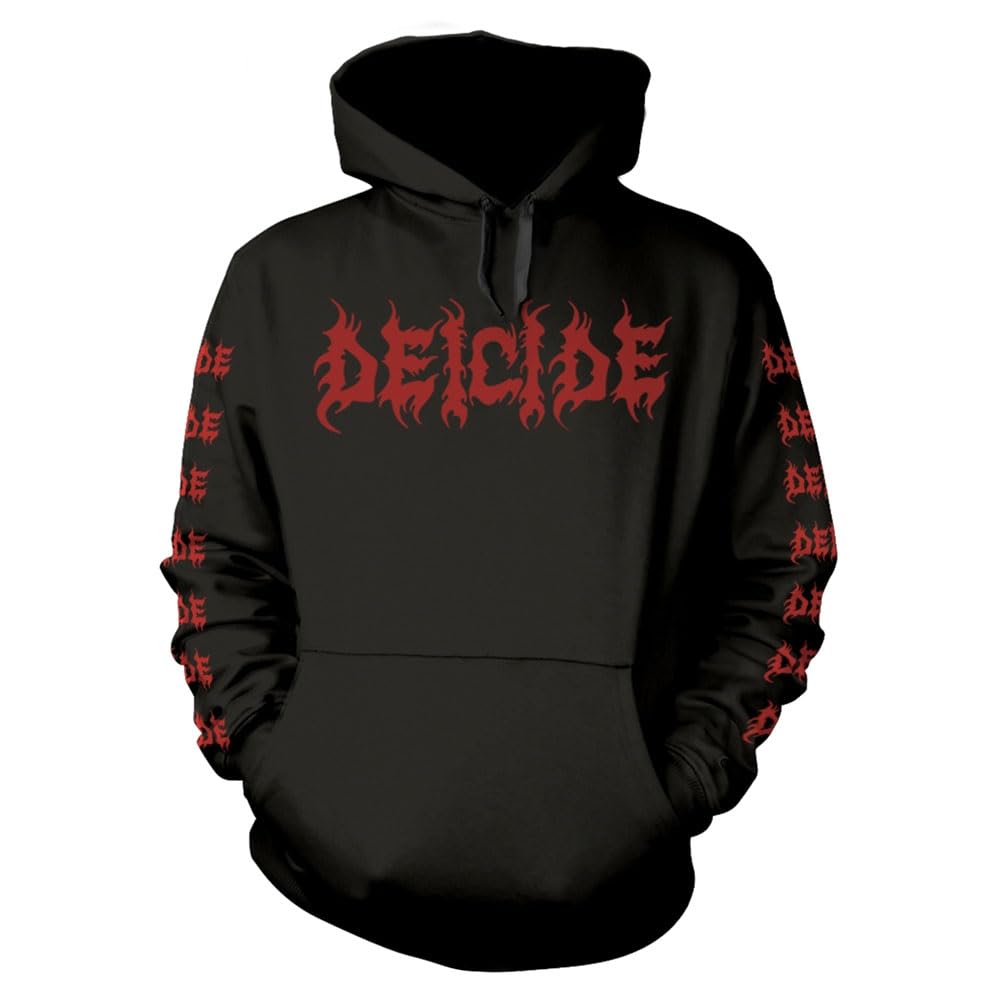 Deicide Men's Once Upon The Cross Hooded Sweatshirt Black, Black, Large