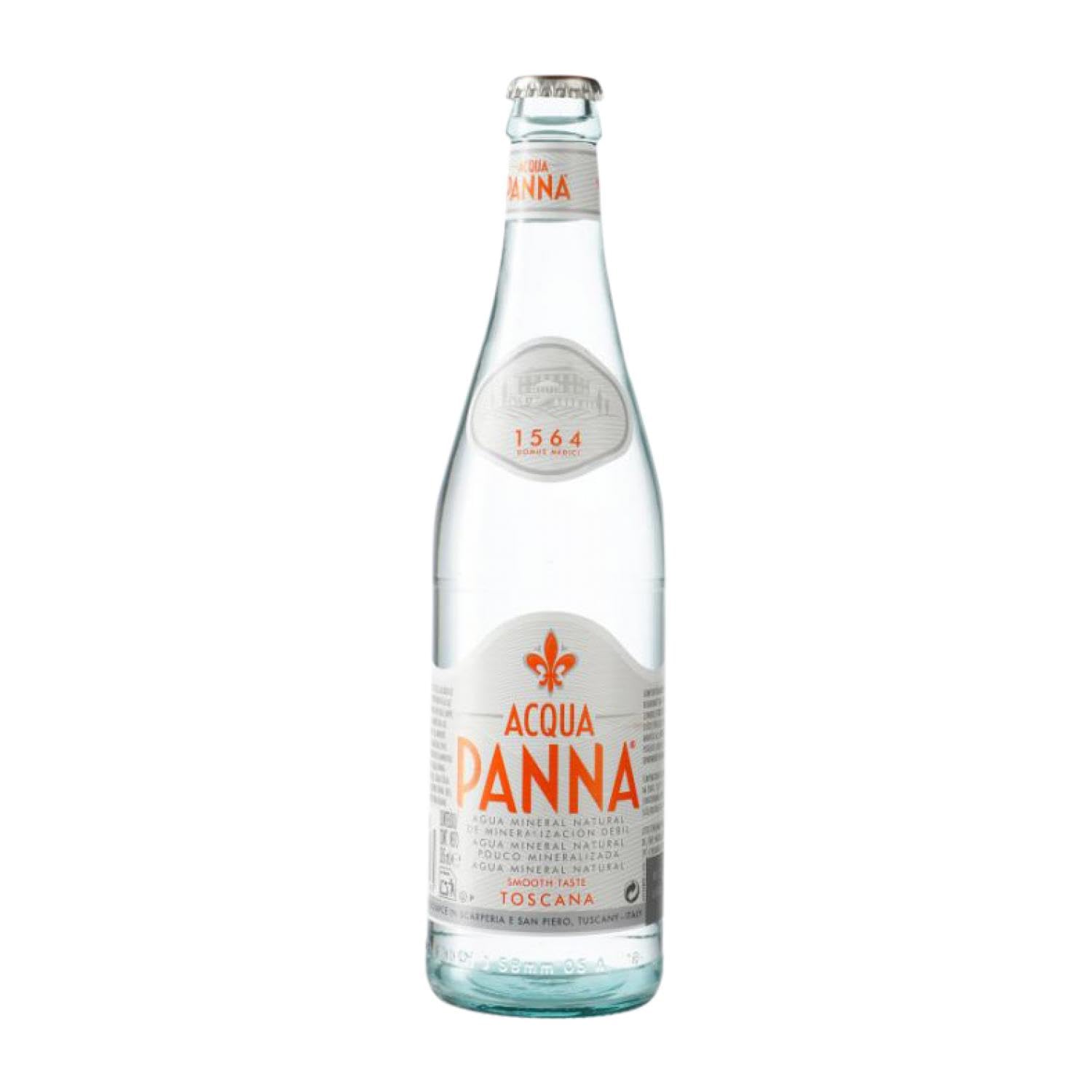 Agua Caja de 24 unidades Botella Panna Medium 50 cl