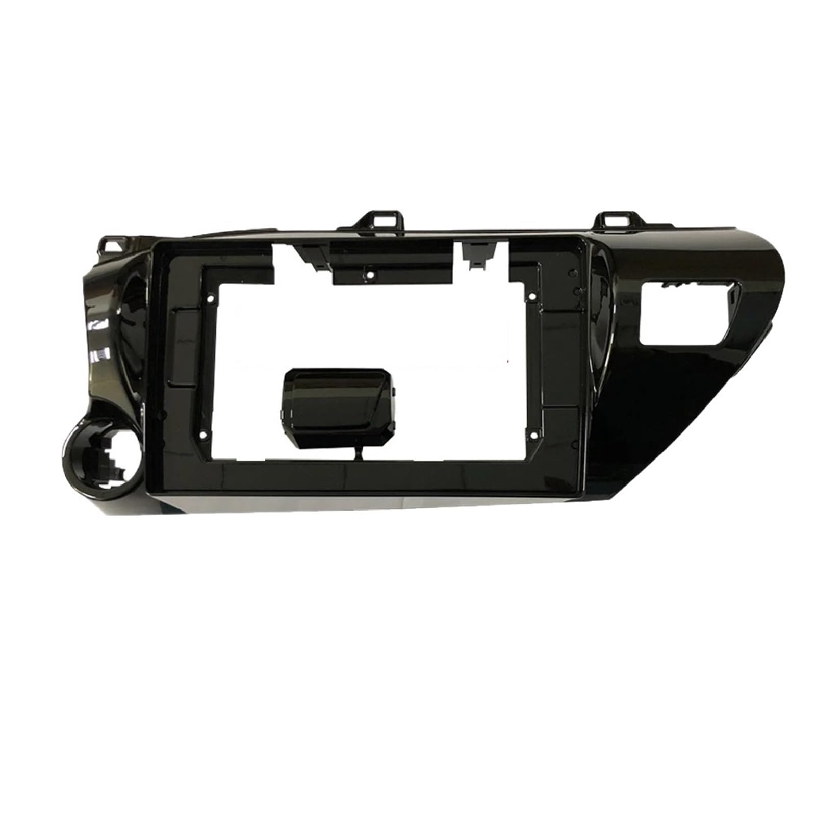 JKELPV Car Radio Frame Kit Fit For TOYOTA REVO HILUX 2014-2019 MP5 Stereo Player 10.1 INCH Car Radio Fascia Double Din Frame DVD Panel Radio adapter(Only frame left)