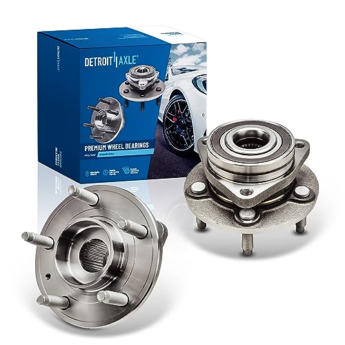 Image of Detroit Axle - Front Wheel Bearing Hubs for Buick Cascada Verano Cadillac ELR ATS Volt Chevrolet Orlando Cruze, 2 Wheel Bearing & Hubs Assembly Set Replacement