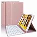 Price comparison product image iPad 10.2 8th Gen 2020 Keyboard Case,iPad 10.2 7th Gen 2019 Case with Wireless Bluetooth Keyboard, Case for iPad 10.2" 2019/iPad Air 3 10.5 2019/iPad Pro 10.5" 2017,Built-in Pencil Holder (Champange)