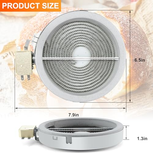 Upgraded 6" Radiant Surface Element fit for Electrolux Frigidaire 318178110 316010205 318198830 fit for LG MEE62385001 fit for Samsung DG47-00060A fit for Whirlpool WP8273994 W11171119 1 Pack LUXRILIX