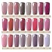 Set de esmalte de uñas de gel CLAVUZ; 12 unidades, multicolores, secado...