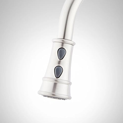 Miniatura 7 de Signature Hardware 448174 Amberley 1.8 GPM Grifo de cocina extraíble de un solo orificio