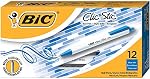 BiC Clic Stic Stylos à bille rétractables, point moyen (1.0mm), Bleu, parfait pour les fournitures scolaires et de bureau, 12-Count