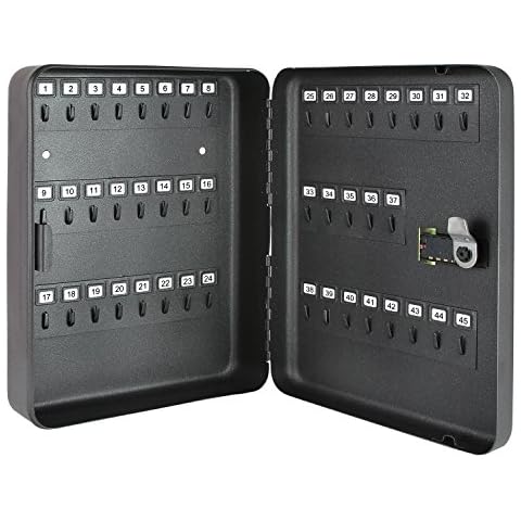Caja de llaves HMF 14500-02 con cerradura combinada y 45 ganchos Cover