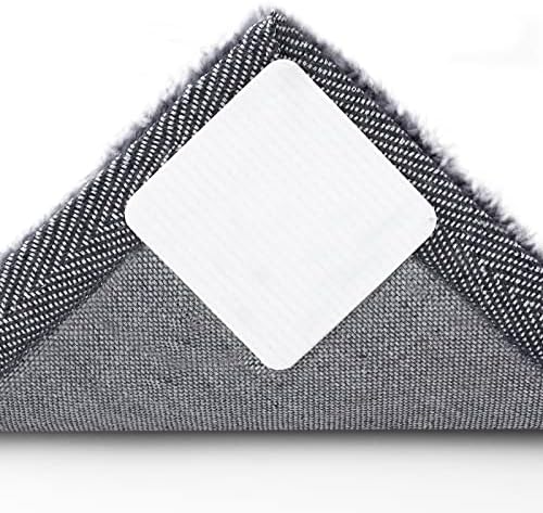 Gecork Vacuum Tech Rug Pad Gripper for Hardwood Floors, Washable Non Slip Rug Pads Grippers for Area Rugs, Grip Rug Corners to Prevent Sliding