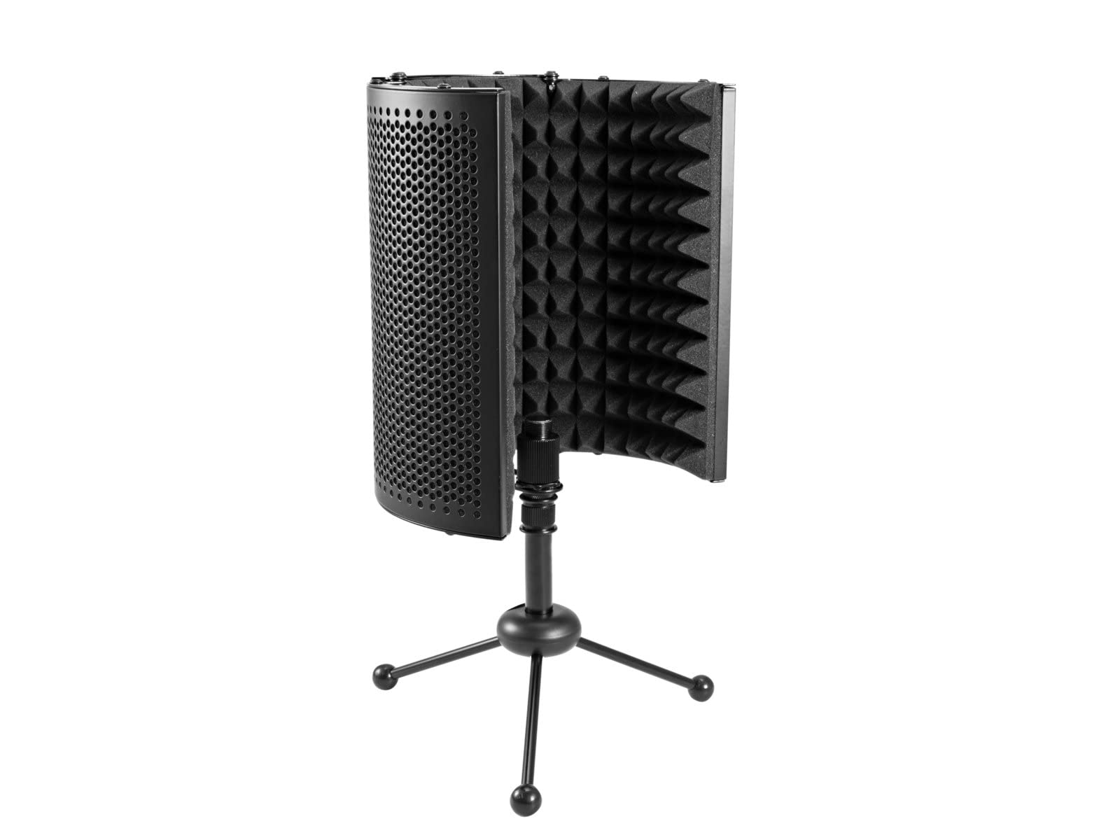 OMNITRONIC Set MIC CM-78MK2 Großmembran-Kondensatormikrofon + AS-04 Tisch-Mikrofon-Absorbersystem