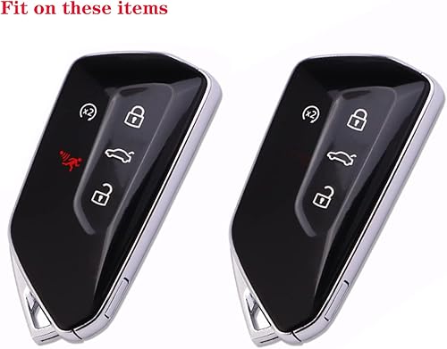 Miniatura 2 de Funda suave de TPU para llavero VW ID3 ID4 MK8 Golf GTI Skoda Octavia 2020 2021 (morado)