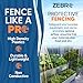 Hardware Mesh Screen & Fence Roll (3' x 25' - Black) - Plastic Indoor or Outdoor Balcony, Patio & Porch Netting - Safety Barrier to Protect Pets & Kids Around The Home