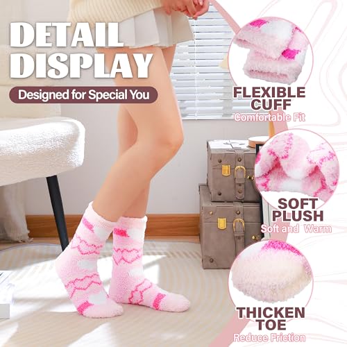Image of Anlisim Fuzzy Socks for Women, Soft Comfy Cozy Fluffy Thick Winter Warm Fleece Slipper Socks