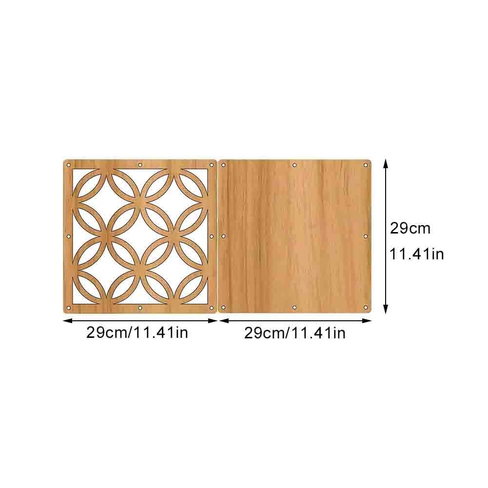 Divisorio sospeso per stanze, pannelli decorativi in ​​legno e plastica, divisorio per sala di ricevimento, parete divisoria per la privacy per casa, camera da letto, ufficio, negozio, arredamento(8PC