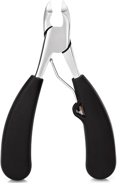 BEZOX Precision Toenail Clippers Trimmer for Thick or Ingrown Toenails - Fingernail Clipper - W/Metal Box