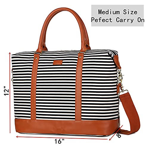 Baosha Hb-28 Ladies Women Canvas Travel Weekender Bag Overnight Carry-On Duffel Tote Bag #TOP7