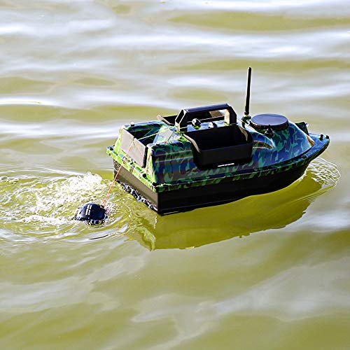 Esca da pesca wireless GPS con 3 tramogge, ecoscandaglio GPS LCD e sensore sonar per pesca alla carpa, motoscafo RC barca per una migliore esperienza di pesca