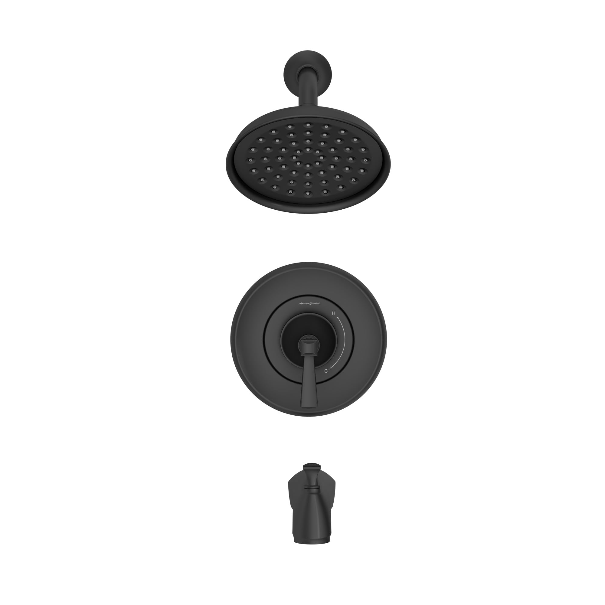 Baignoire noir mat AMERICAN STANDARD TU617508.243 pour salle de bain moderne