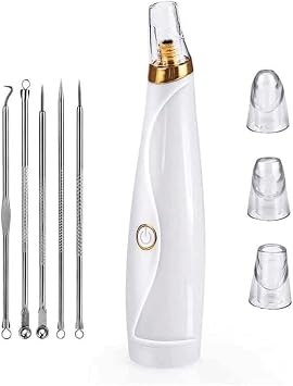 Pore Vacuum,Acne Remover, Extractor Tool-3 Suction Power,USB Rechargeable Blackhead Kit for Women & Men