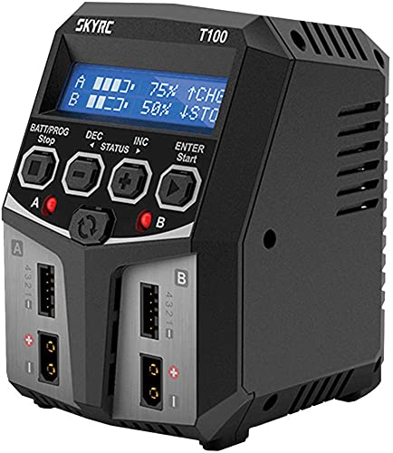 SKYRC T100 5.0A Modellbau Ladegerät Lead LiFePO LiHV LiIon, LiPo, NiCd, NiMH Timer Stop