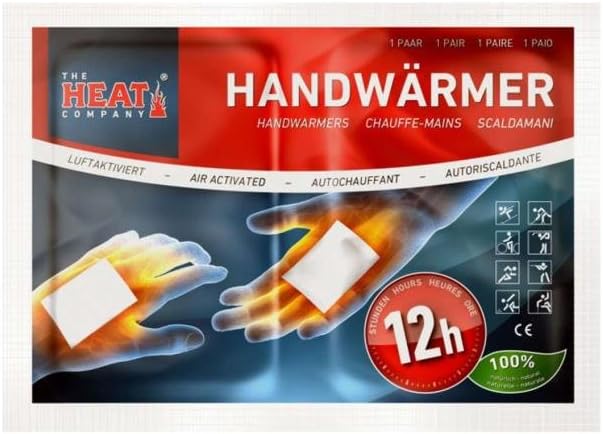 THE HEAT COMPANY Handwarmers - New: 30% Less Plastic - 12 Hours Warm Hands