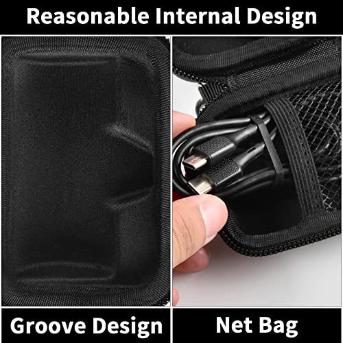 Case Compatible With Iwalk Portable Charger Power Bank 4500/ 4800Mah. Charging Battery Pack Holder Storage For Linkpod Mini For Iphone 13/ 12/ 11/ Pro Max, Pocket Organizer For Usb-C - Black Bag Only #TOP2