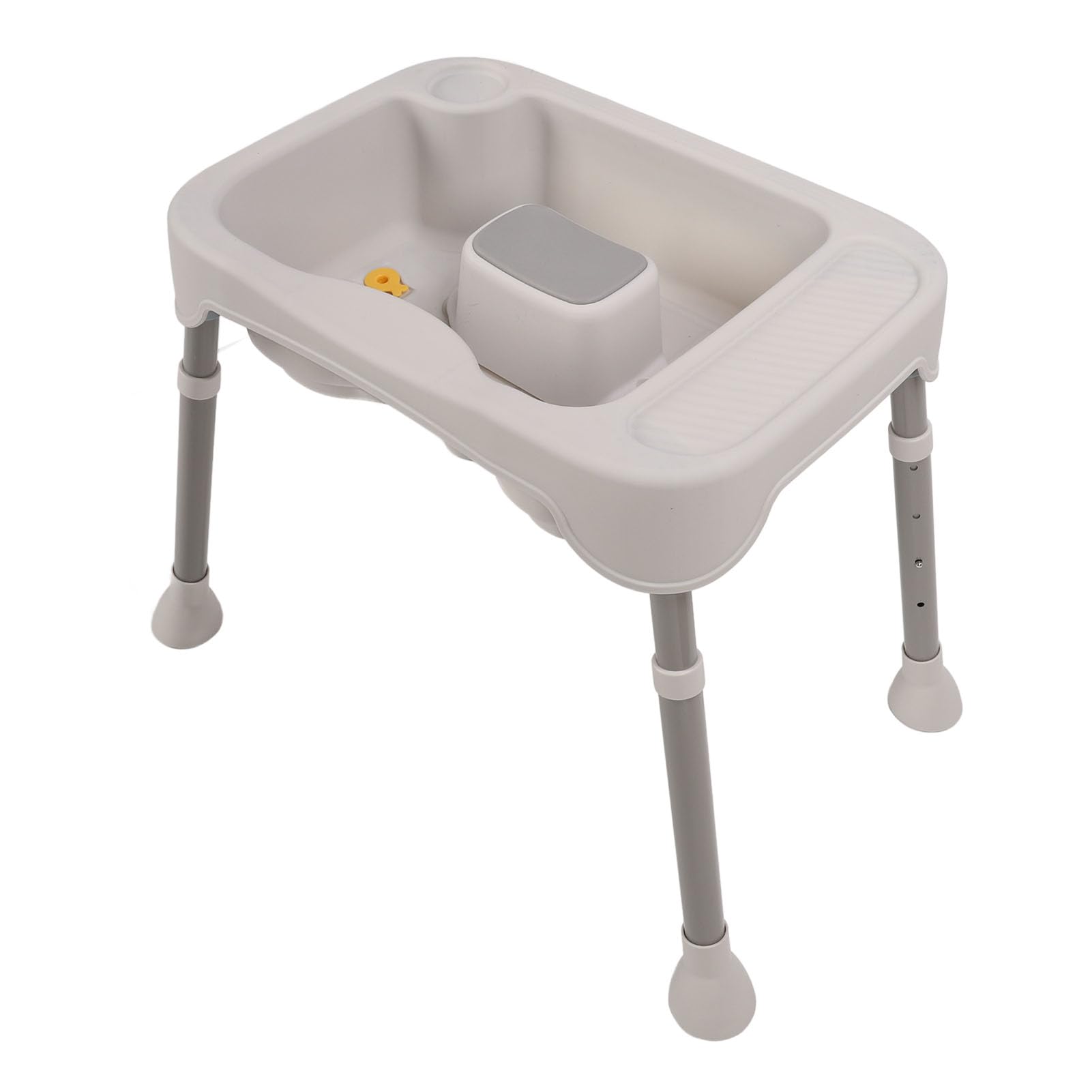 Haarwaschbecken, Tragbare Shampoo-Schüssel mit Schlauch, Ergonomische Kopfstütze, Höhenverstellbares Shampoo-Becken für den Heimsalon (GRAY)