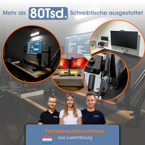 3IDEE VESA Abstandhalter Set - VESA Schrauben M4-15mm Distanz - kompatibel mit vielen Monitoren (Samsung, HP, MSI, Dell)